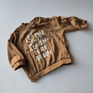 H&M Brown Kids Sweatshirt - Mini Adventure 12M
